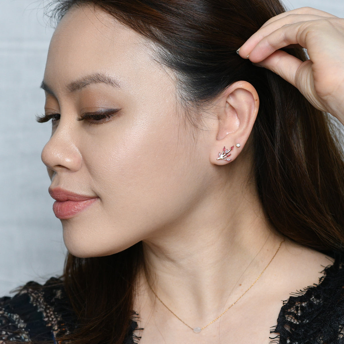 Azalea Studs | Wildflower Rose Gold