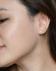 Azalea Studs | White Gold