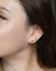 Azalea Studs | Petals Gold