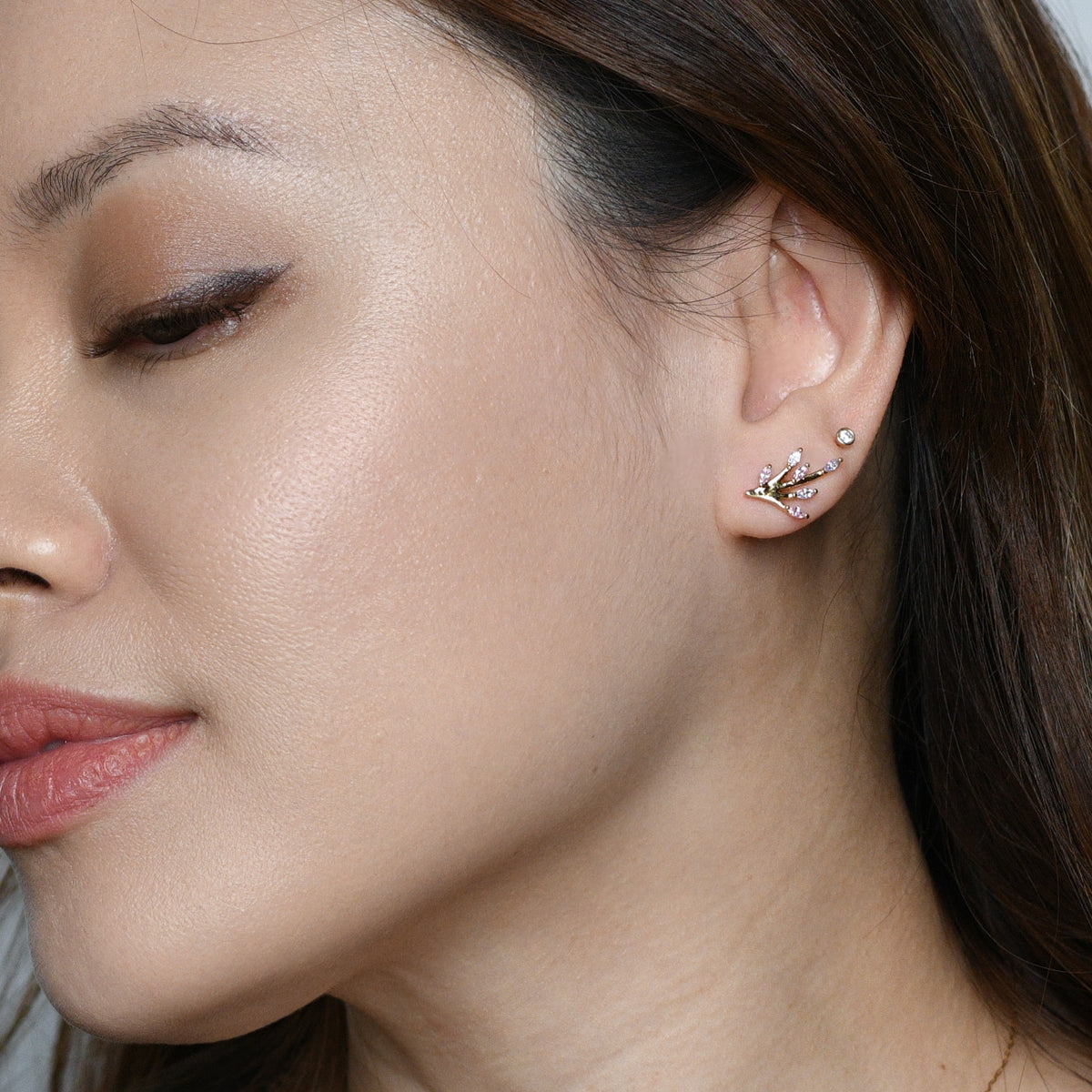 Azalea Studs | Petals Gold