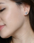 Azalea Studs | Nebula Silver
