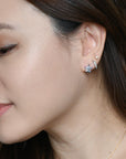 Melur Hoops | Frost Silver