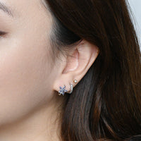 Melur Hoops | Frost Silver