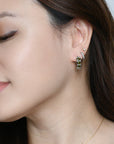 Nicole Hoops | Olive Silver