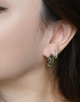 Nicole Hoops | Olive Silver