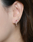 Yasmine Hoops | Ruby Rose Gold