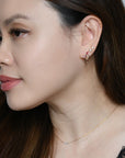Yasmine Hoops | Ruby Rose Gold