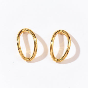 Aiko Hollow Studs | Gold
