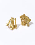 Tara Draped Studs | Gold