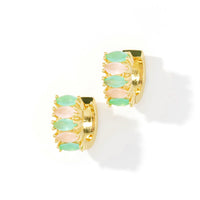 Jada Hoops | Mint & Rosewater Gold