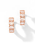 Nicole Hoops | Clear Rose Gold