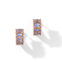 Jada Hoops | Frost Rose Gold