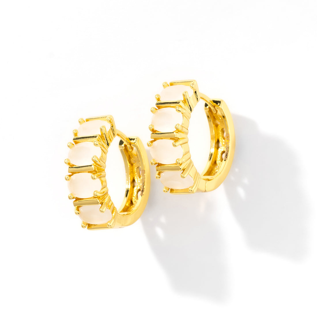 Nicole Hoops | Porcelain Gold