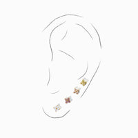Sweet Orkid Flatback Earring | Nude Gold