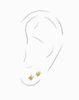 Nova Star Flatback Earring | Starry Gold