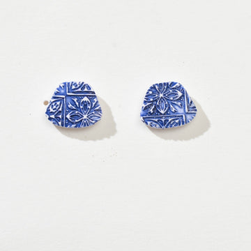 Porcelain Rebecca Studs