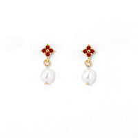 Mini Noemi Pearl Dangles | Gold
