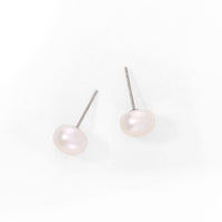 Odessa Pearl Studs | White Pearl