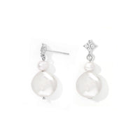 Audrey Pearl Dangles | Silver