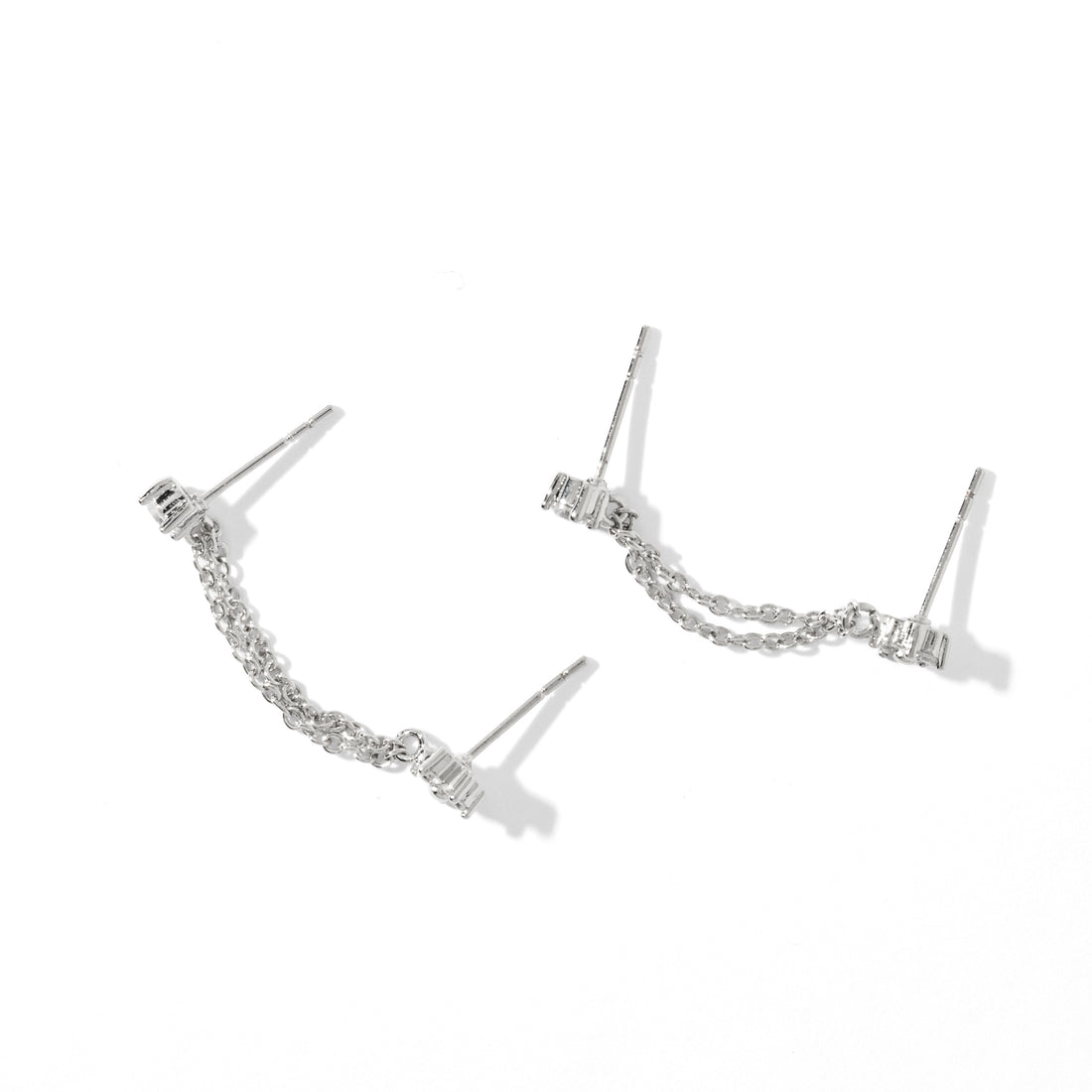 Kareena Double Studs | Silver