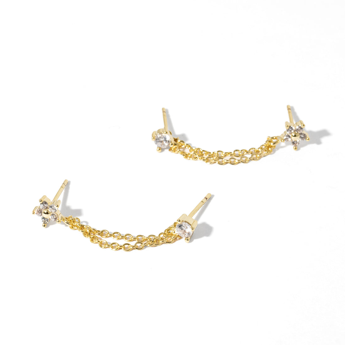 Kareena Double Studs | Gold