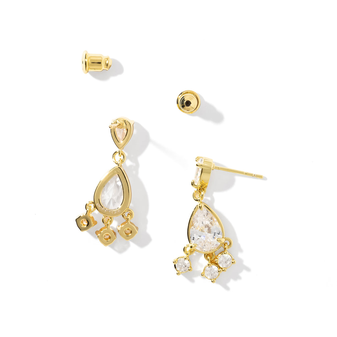 Aura Teardrop Dangles | Gold