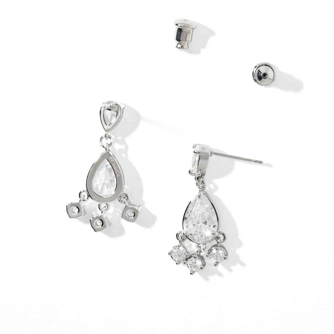 Aura Teardrop Dangles | Silver