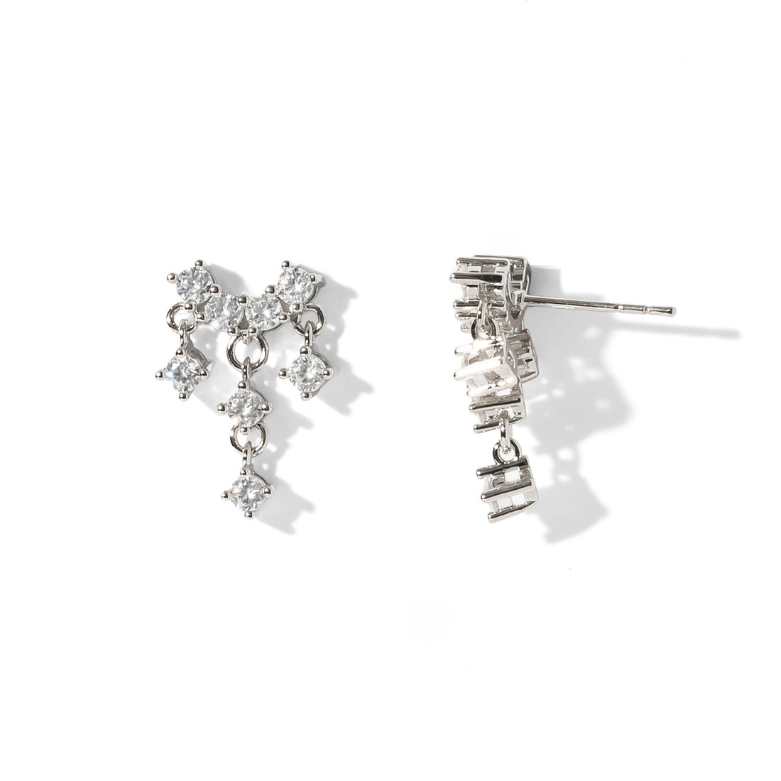 Rianna Waterfall Studs | Silver