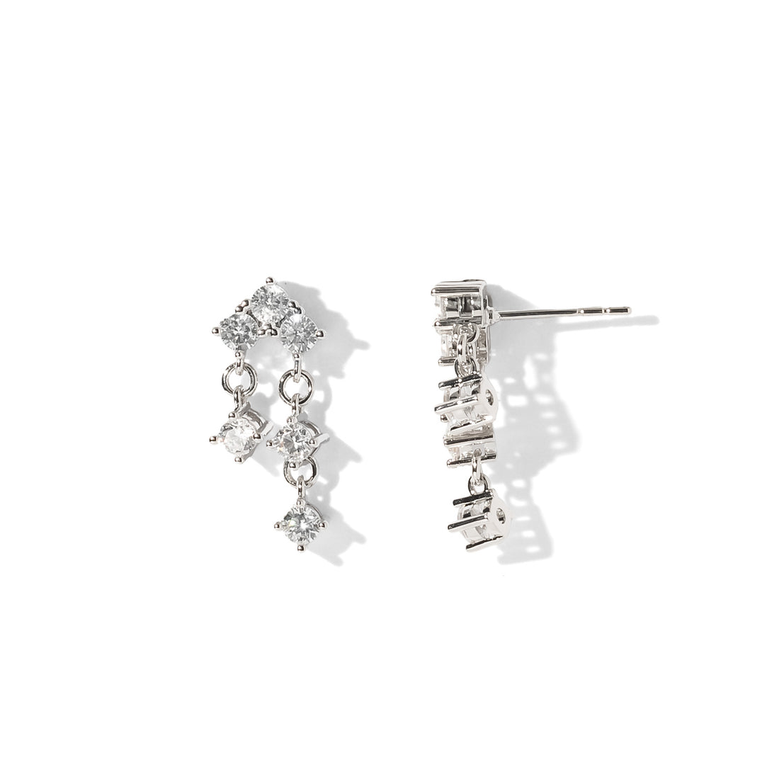Eileen Cascade Dangles | Silver