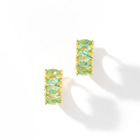 Jada Hoops | Sea Green Gold
