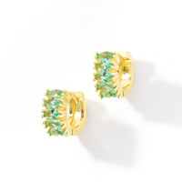 Jada Hoops | Sea Green Gold