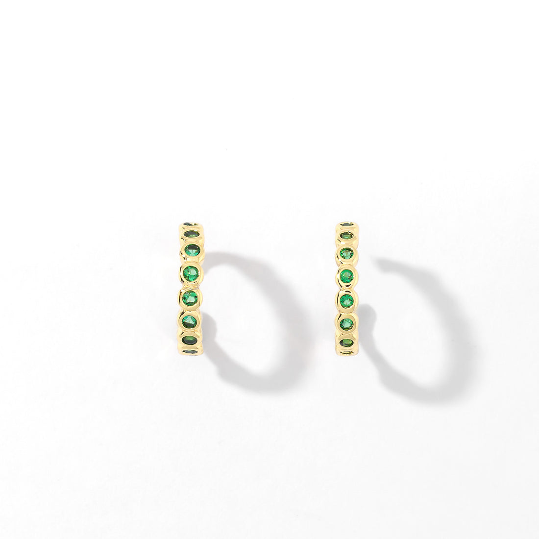 Pippa Cuffs | Emerald Gold