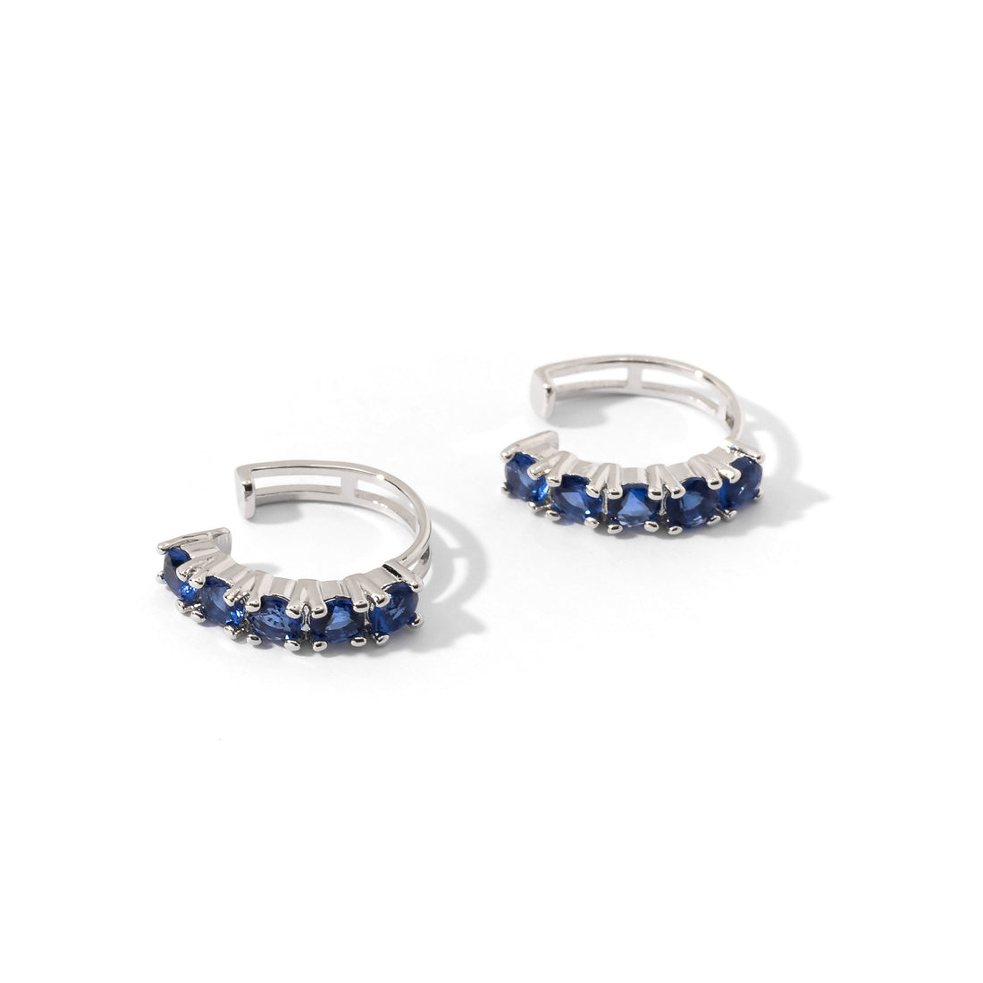 Kelly Cuffs | Sapphire Silver