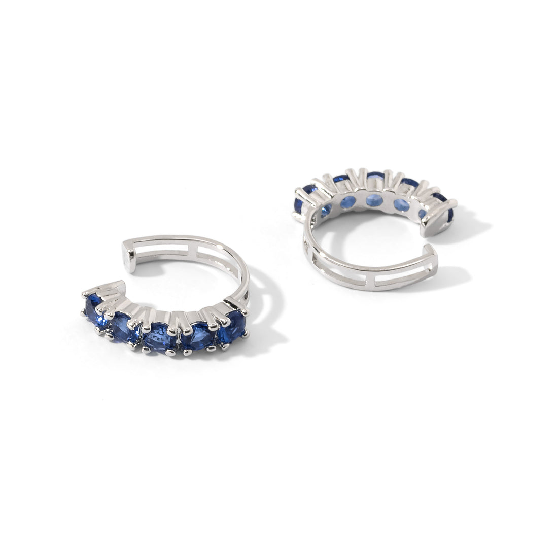Kelly Cuffs | Sapphire Silver