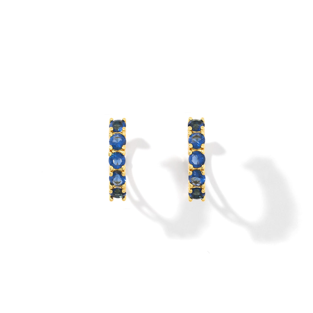 Kelly Cuffs | Sapphire Gold