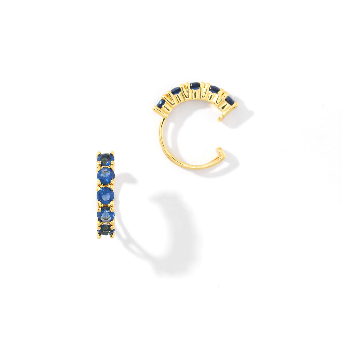 Kelly Cuffs | Sapphire Gold