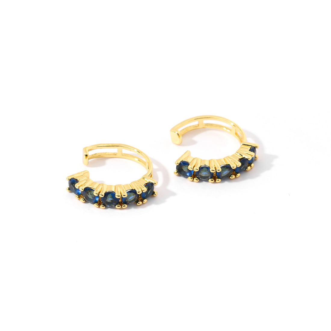 Kelly Cuffs | Sapphire Gold
