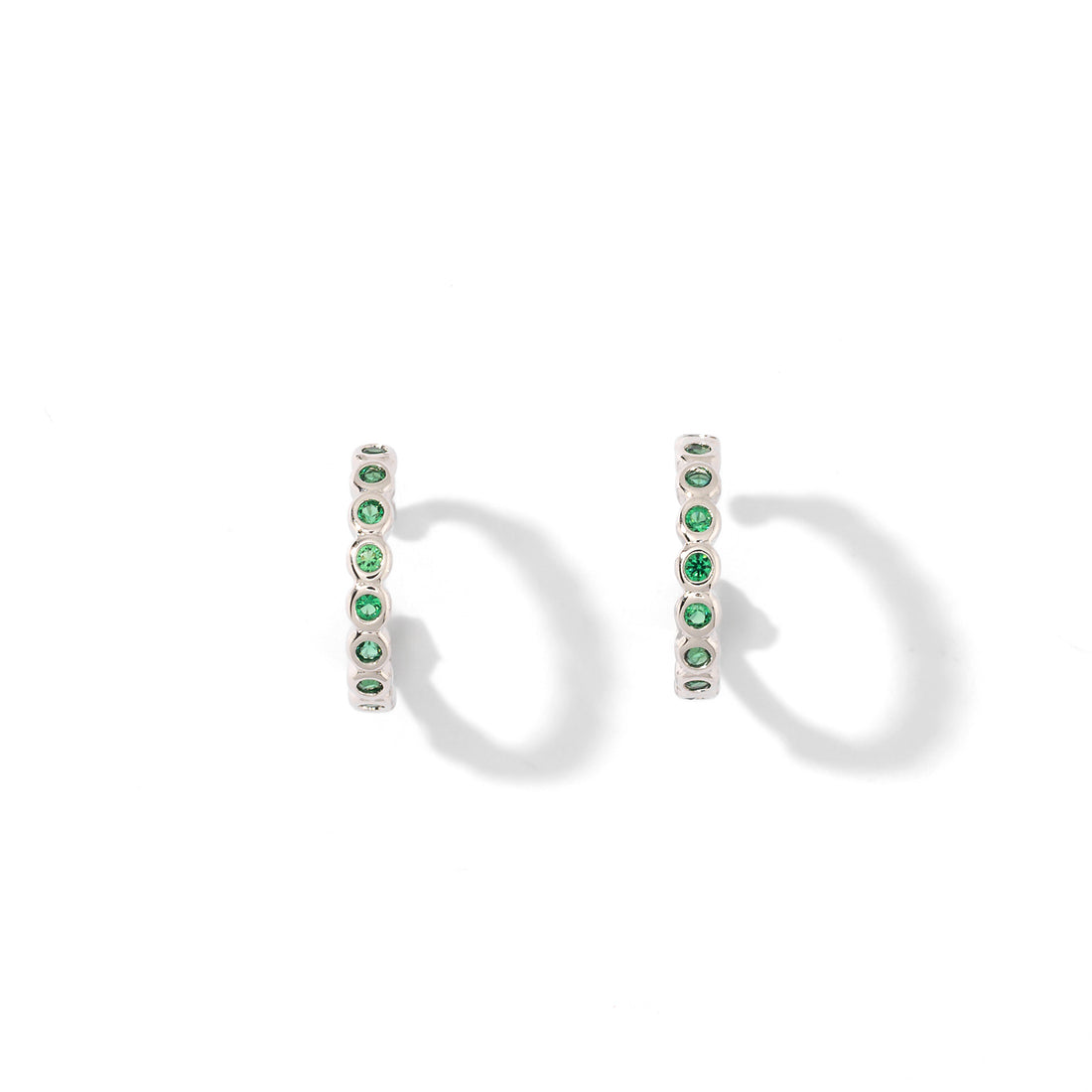 Pippa Cuffs | Emerald Silver