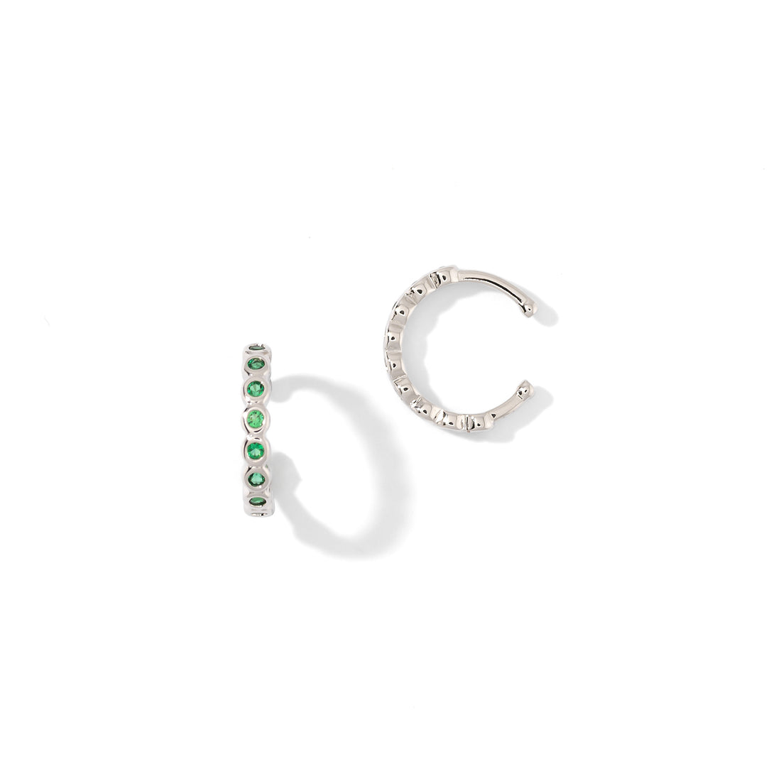Pippa Cuffs | Emerald Silver
