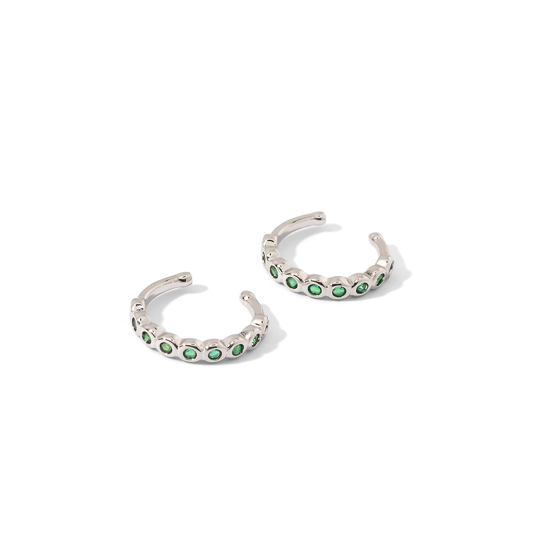Pippa Cuffs | Emerald Silver