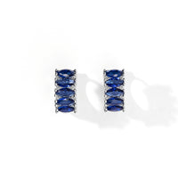 Jada Hoops | Sapphire Silver