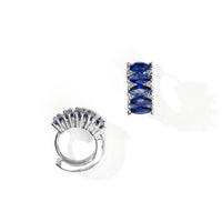 Jada Hoops | Sapphire Silver