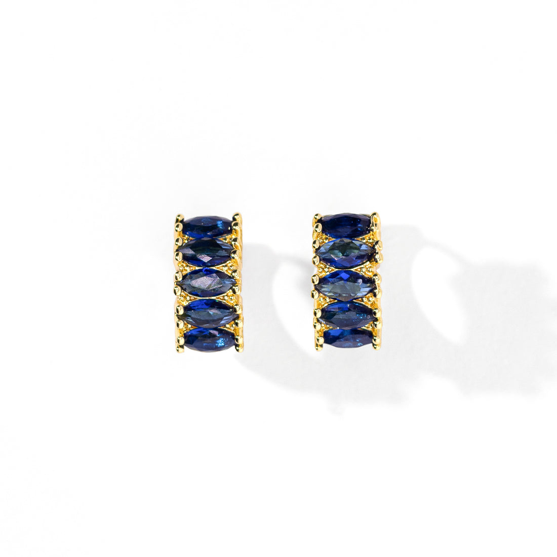 Jada Hoops | Sapphire Gold