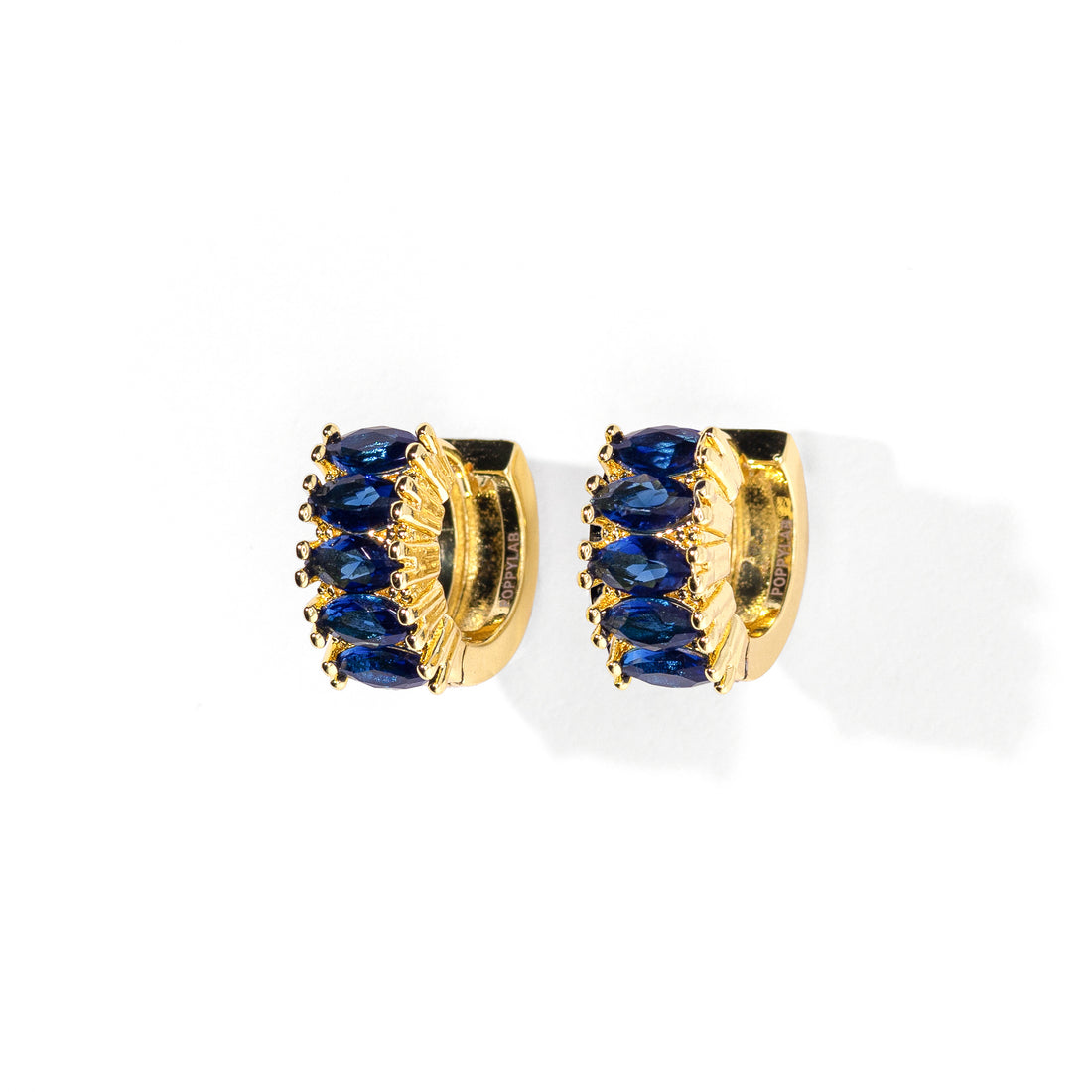 Jada Hoops | Sapphire Gold