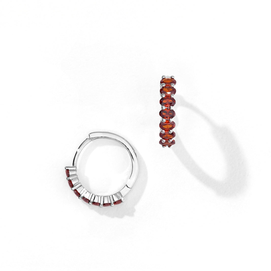 Aomi Hoops | Mahogany Silver