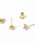 Orkid Studs | Opal Gold