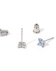 Orkid Studs | Opal Silver