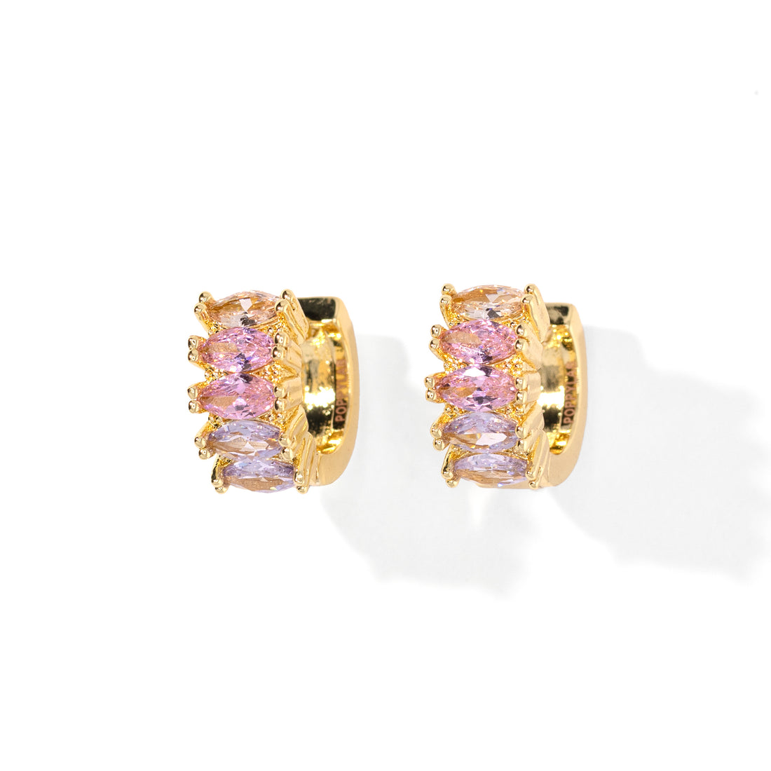 Jada Hoops | Ombre Pink Gold