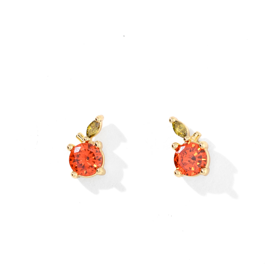 Mandarin Studs | Gold