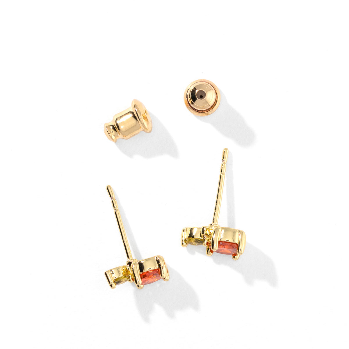 Mandarin Studs | Gold